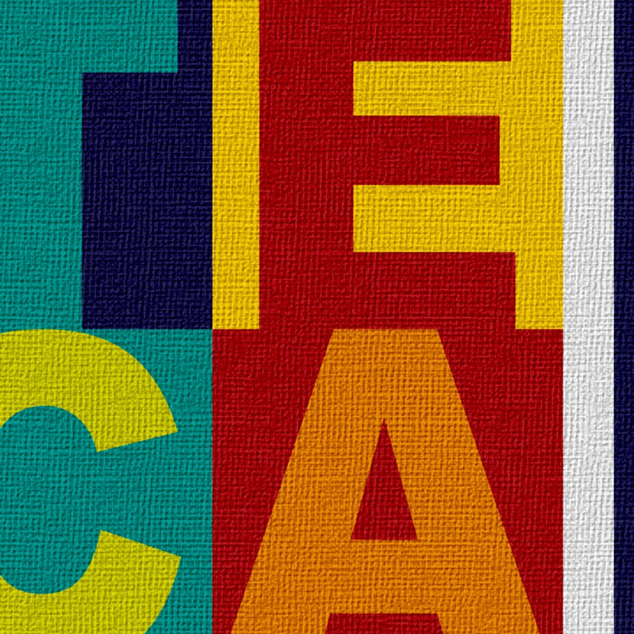 IO SO IO E VOI NON SIETE UN C.... - Quadro su tela montata su telaio in legno Misura: 60x100 cm