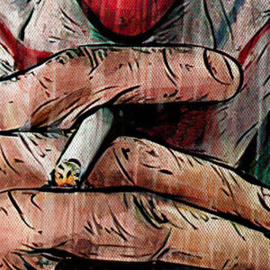 Joker -  Quadro Canvas Contemporaneo su telaio in legno Misura: 100x140 cm