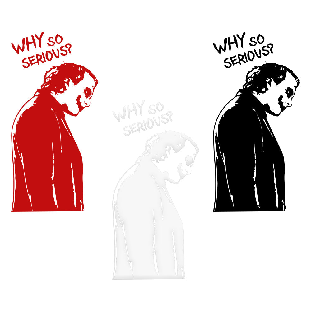 JOKER - Adesivo murale wall sticker in vinile 55x120 cm Colore: nero
