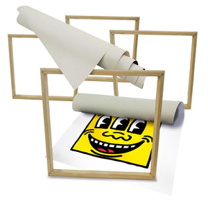 KEITH HARING - Kit 04 - N.4 Tele 40x40cm su telaio in legno Misura: 40X40 cm cad.