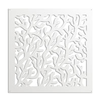 KORAL - Pannello in PVC traforato - Parasole Misura: 73x73 cm, Colore: bianco