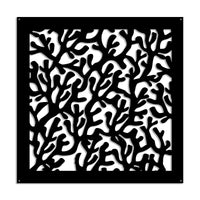 KORAL - Pannello in PVC traforato - Parasole Colore: nero, Misura: 98x98 cm