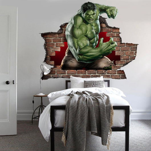 L'incredibile Hulk wall sticker cameretta bimbi Misura: 150x100 cm