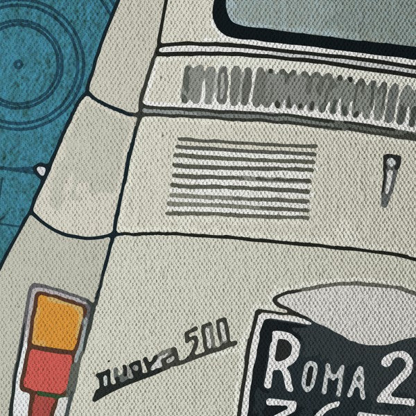 LA 500 - Made in Italy - Quadro stampato su Canvas e montato su telaio in legno Misura: 50x70 cm