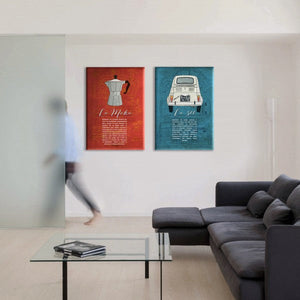 LA 500 - Made in Italy - Quadro stampato su Canvas e montato su telaio in legno Misura: 70x100 cm