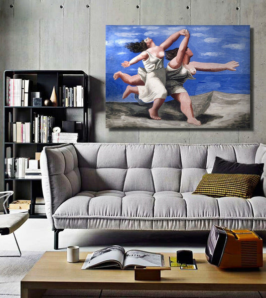 La Corsa - Pablo Picasso - Quadro Canvas su telaio in legno Misura: 140x100 cm