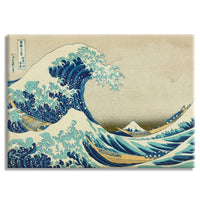 La grande onda di Kanagawa - Quadro Canvas su telaio in legno Misura: 140x100 cm
