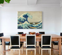 La grande onda di Kanagawa - Quadro Canvas su telaio in legno Misura: 70X50 cm