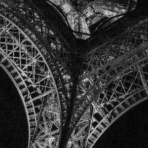 LA TORRE EIFFEL PARIGI - Quadro Canvas su telaio in legno Misura: 100x70 cm