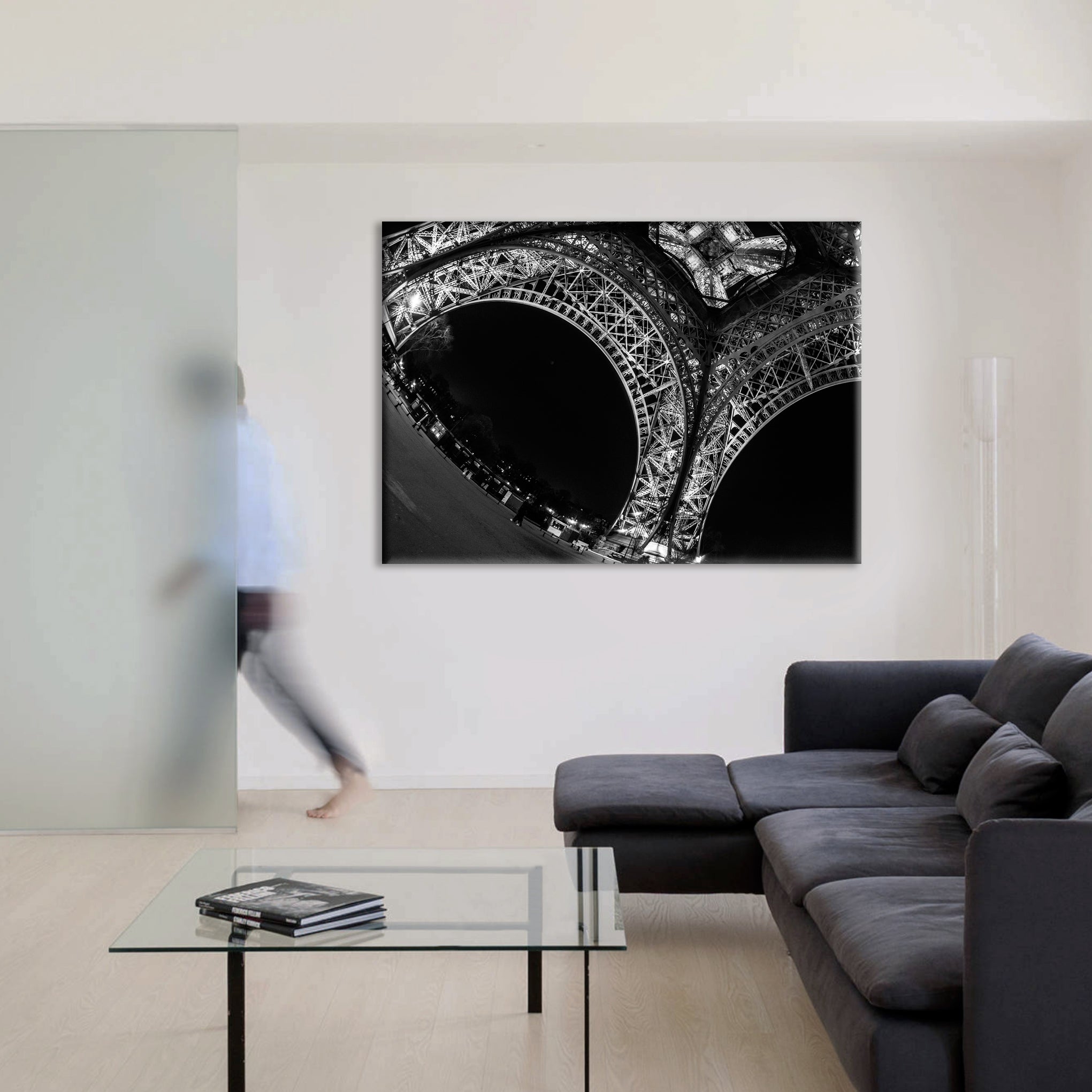 LA TORRE EIFFEL PARIGI - Quadro Canvas su telaio in legno Misura: 100x70 cm