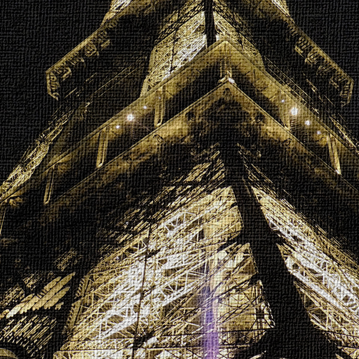 LA TORRE EIFFEL PARIGI 2 - Quadro Canvas su telaio in legno Misura: 50x70 cm