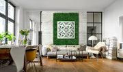 LABYRINTH - L - Pannello in PVC traforato - Parasole Misura: 48x48 cm, Colore: bianco