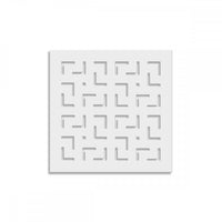 LABYRINTH -M- - Pannello in PVC traforato - Parasole Colore: bianco, Misura: 73x73 cm