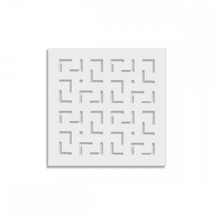 LABYRINTH -M- - Pannello in PVC traforato - Parasole Colore: bianco, Misura: 73x73 cm
