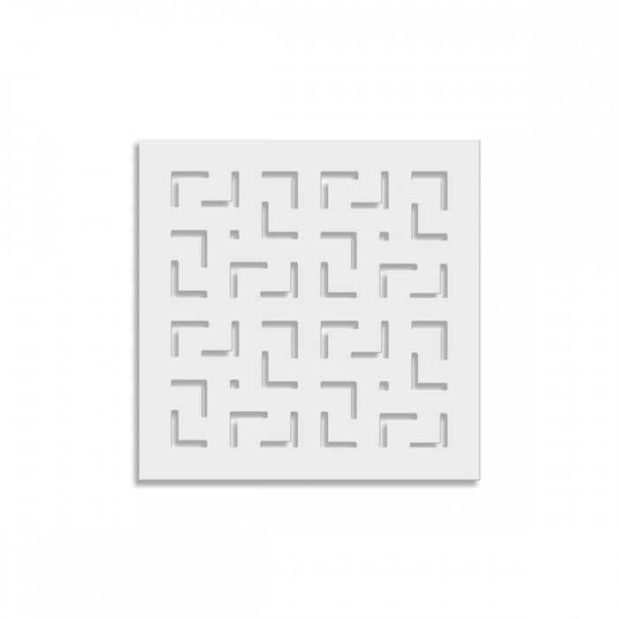 LABYRINTH -M- - Pannello in PVC traforato - Parasole Colore: bianco, Misura: 73x73 cm