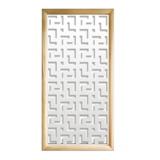 LABYRINTH L - Moduli Decorativi in Legno e PVC Colore: bianco, Misura: 73x148 cm