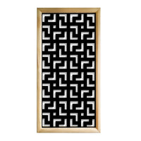 LABYRINTH L - Moduli Decorativi in Legno e PVC Colore: nero, Misura: 47x94 cm
