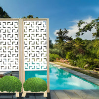 LABYRINTH M - Separè - Paravento modulabile - 70x190cm - in Legno e PVC Colore: bianco