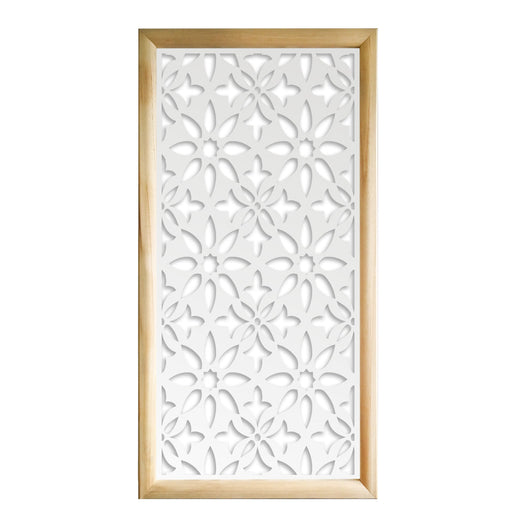 LANCERS - Moduli Decorativi in Legno e PVC Misura: 73x148 cm, Colore: bianco