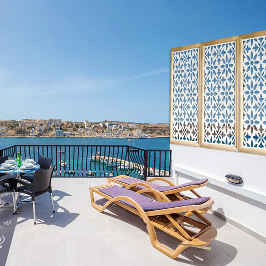 LANCERS - Moduli Decorativi in Legno e PVC Misura: 47x94 cm, Colore: bianco