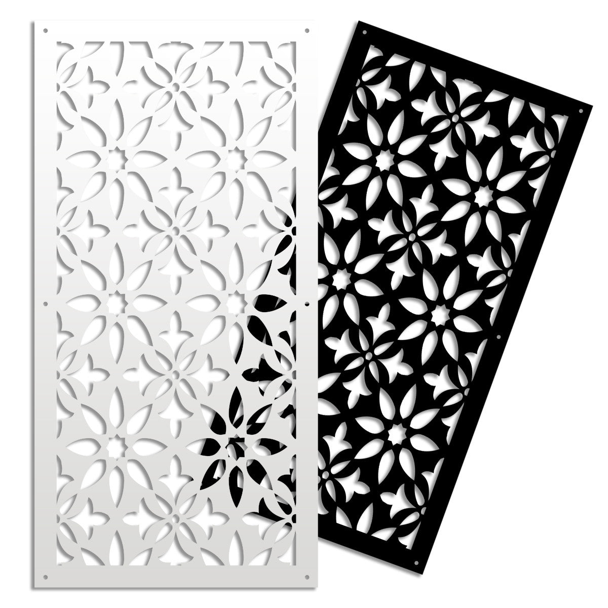 LANCERS - Pannello in PVC traforato - Parasole Misura: 98x198 cm, Colore: bianco