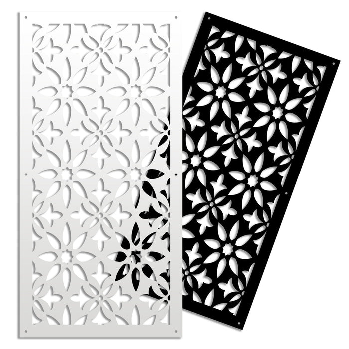 LANCERS - Pannello in PVC traforato - Parasole Misura: 98x198 cm, Colore: bianco