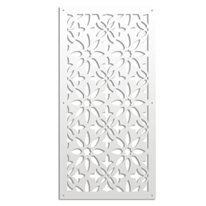 LANCERS - Pannello in PVC traforato - Parasole Misura: 98x198 cm, Colore: bianco