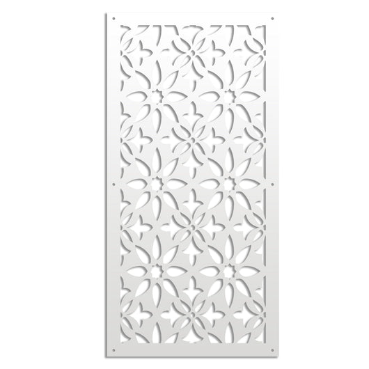 LANCERS - Pannello in PVC traforato - Parasole Misura: 98x198 cm, Colore: bianco