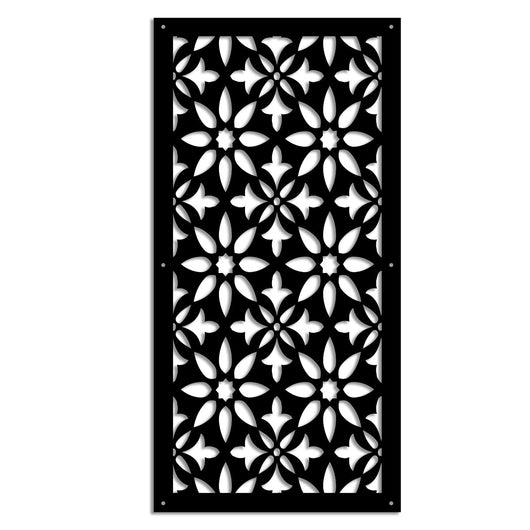 LANCERS - Pannello in PVC traforato - Parasole Misura: 98x198 cm, Colore: nero