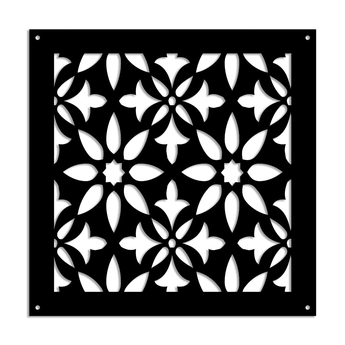 LANCERS - Pannello in PVC traforato - Parasole Misura: 73x73 cm, Colore: nero
