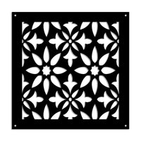 LANCERS - Pannello in PVC traforato - Parasole Colore: nero, Misura: 73x73 cm