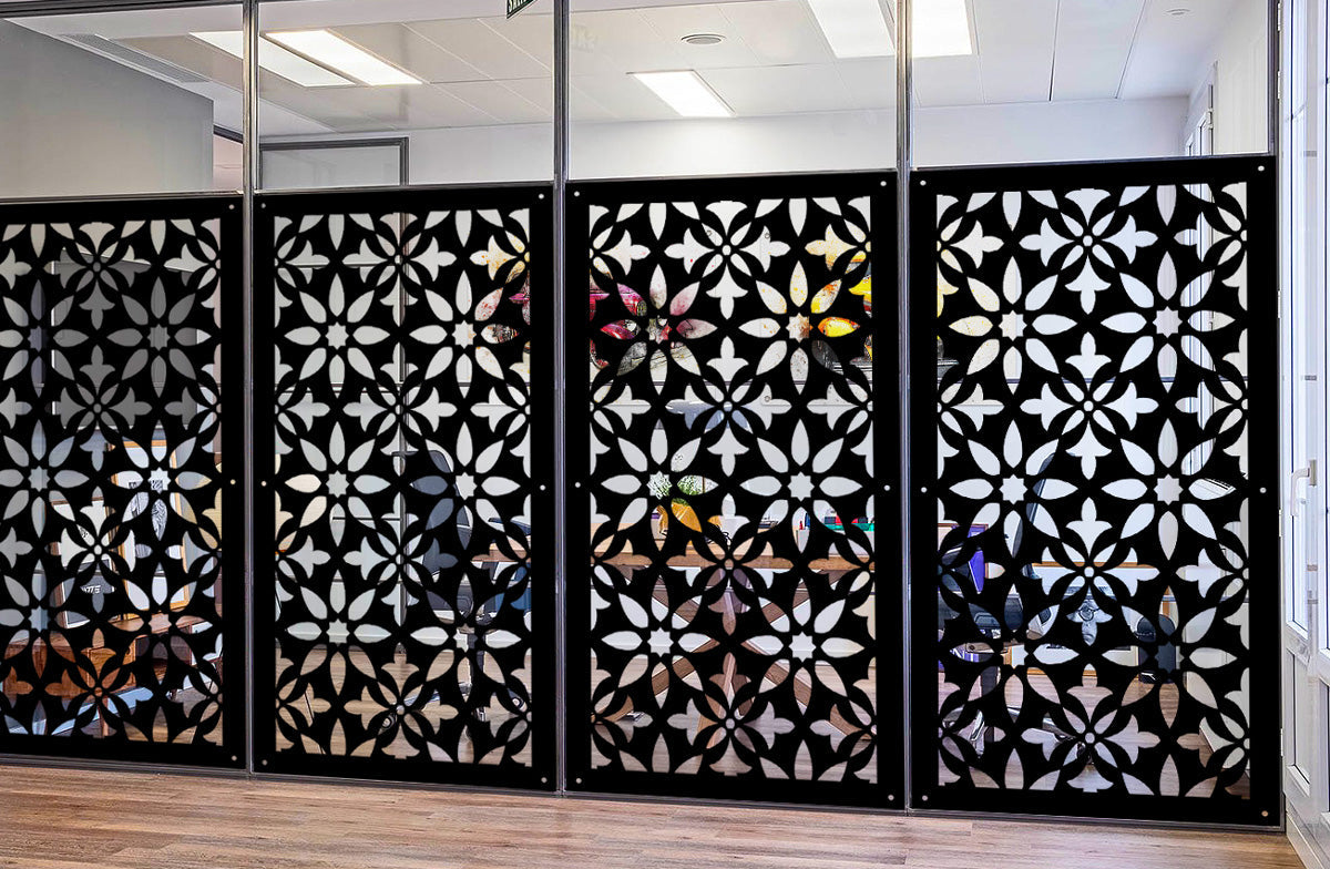 LANCERS - Pannello in PVC traforato - Parasole Misura: 47x94 cm, Colore: nero