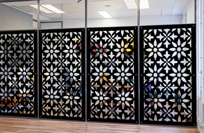 LANCERS - Pannello in PVC traforato - Parasole Misura: 47x94 cm, Colore: nero