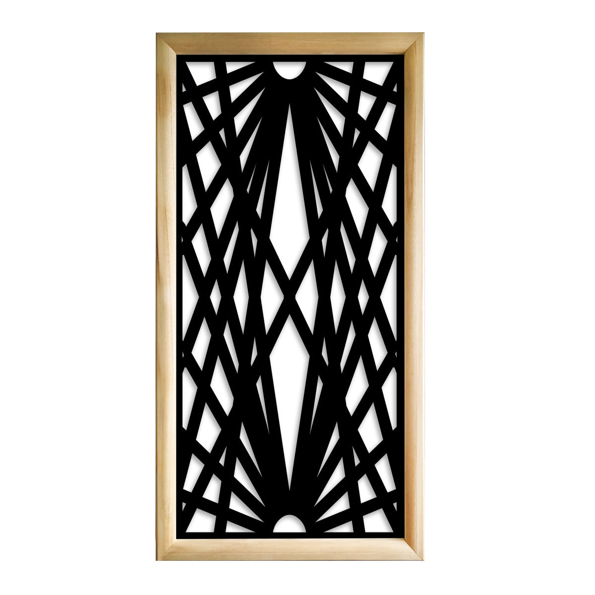 LASER - Moduli Decorativi in Legno e PVC Colore: nero, Misura: 47x94 cm