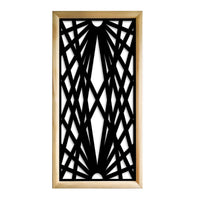 LASER - Moduli Decorativi in Legno e PVC Colore: nero, Misura: 47x94 cm