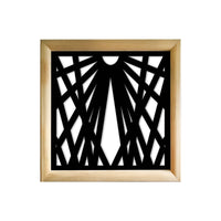 LASER - Moduli Decorativi in Legno e PVC Misura: 73x73 cm, Colore: nero