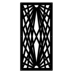 LASER - Pannello in PVC traforato - Parasole Misura: 98x198 cm, Colore: nero