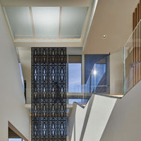 LASER - Pannello in PVC traforato - Parasole Misura: 98x198 cm, Colore: nero