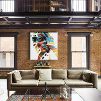 Lassme -  Quadro Canvas Contemporaneo su telaio in legno Misura: 130x130 cm