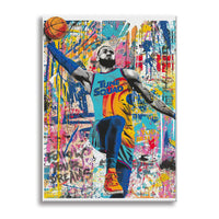 LeBron -  Quadro Canvas Contemporaneo su telaio in legno Misura: 100x140 cm