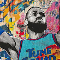 LeBron -  Quadro Canvas Contemporaneo su telaio in legno Misura: 70x100 cm