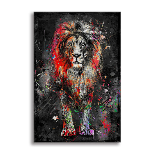 Leon -  Quadro Canvas Contemporaneo su telaio in legno Misura: 70x100 cm