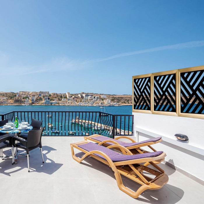 LINEAR MILL - Moduli Decorativi in Legno e PVC Misura: 48x48 cm, Colore: nero