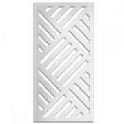 LINEAR MILL - Pannello in PVC traforato - Parasole Misura: 50x150 cm, Colore: bianco