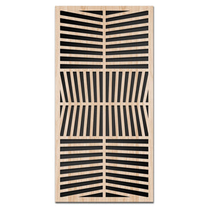 LINES - Quadro arredo LASERCUT composito Legno e PVC Misura: 70x140 cm