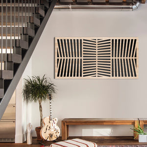 LINES - Quadro arredo LASERCUT composito Legno e PVC Misura: 70x140 cm