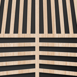 LINES - Quadro arredo LASERCUT composito Legno e PVC Misura: 50x100 cm