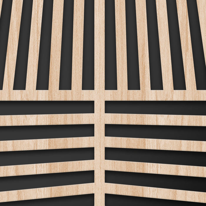 LINES - Quadro arredo LASERCUT composito Legno e PVC Misura: 50x100 cm