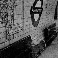 LONDON Subway Paddington - Quadro Canvas su telaio in legno Misura: 140x100 cm