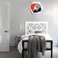 LOVE ME - Pannello in PVC traforato - Parasole Misura: 98x98 cm, Colore: bianco